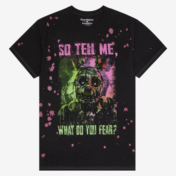 Five Nights At Freddy's FNAF Springtrap Splatter T-Shirt SMALL New - Picture 7 of 7